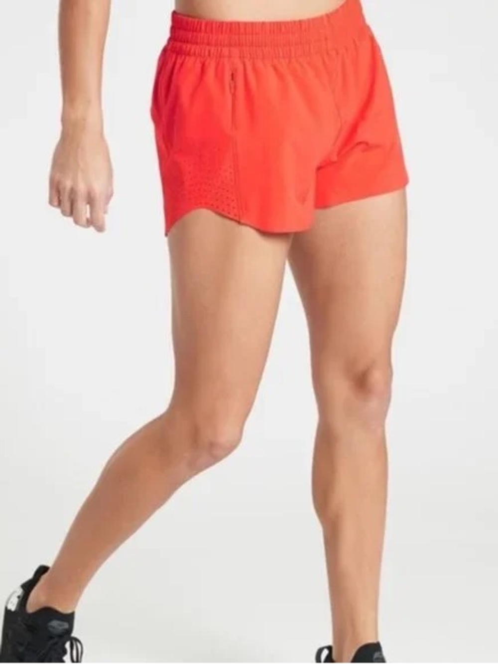 Athleta Orange Hustle 3” Running Workout Shorts Size S